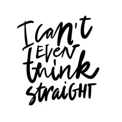 Gay quotes hand lettering illustration for your design