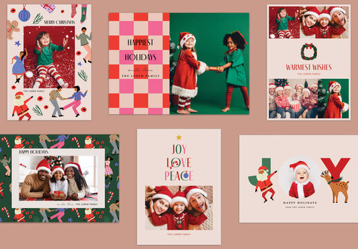 Festive Christmas Photo Card Collection