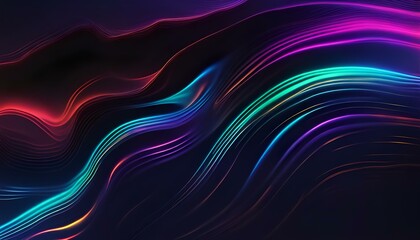 dark gradient Trendy texture with polarization effect and colorful neon holographic stains, neon lights background, Abstract background neon style, 