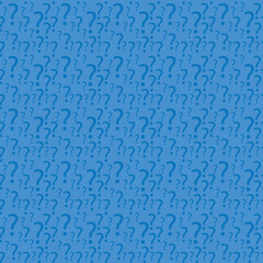 Blue background with question mark. Vector illustration