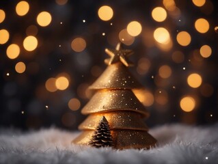 photorealistic Christmas tree illustration. Christmas decorations