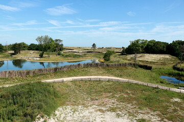 lovely view on the nature in in the Zwin, Belgium