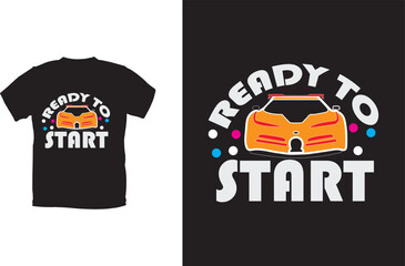 Racing T-shirt design