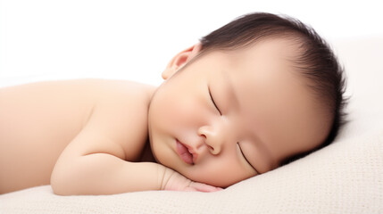 Obraz na płótnie Canvas Sleeping Asian baby.