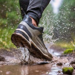 Nature's Playground: Muddy Trail Splash