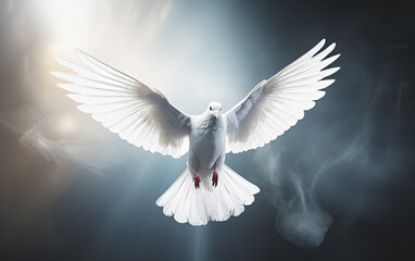 Spiritual Dove Symbolizing Holy Spirit - Icon of Peace, Love, and Religious Harmony