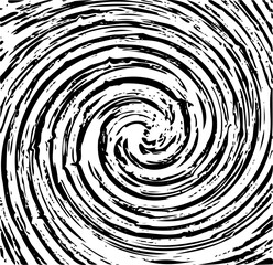 Circular starburst explosion texture. Distressed uneven grunge background. Abstract vector illustration. Overlay to create interesting effect and depth. Isolated on white background.