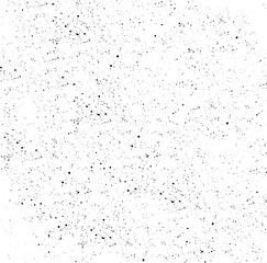 Naklejka premium Snow, stars, twinkling lights, rain drops on black background. Abstract vector noise. Small particles of debris and dust. Distressed uneven grunge texture overlay.