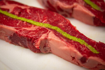Raw Japanese Wasabi Steak