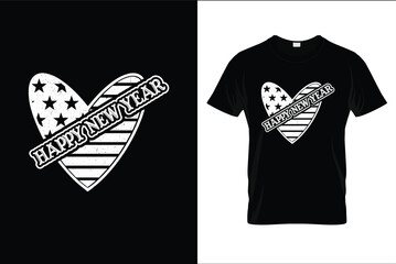 Happy New Year  T-shirt Design
