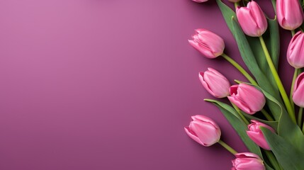 Obraz premium Tulips background for text.