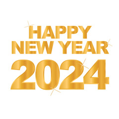 2024 happy new year unit post template icon vector illustration eps