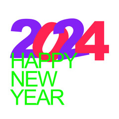 2024 happy new year unit post template icon vector illustration eps