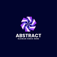 Obraz premium Vector Logo Illustration Abstract Gradient Colorful Style