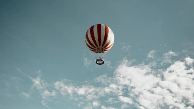 Balloonon on blue sky HD 25fps