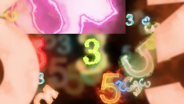 Random Numbers Fun Background Digital Rendering