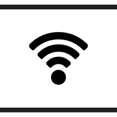 Wi Fi icon vector. Wireless internet logo design. Wifi vector icon illustration isolated on white background