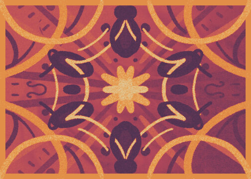 flor naranja abstracta