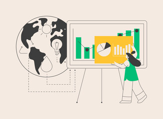 Management of resources abstract concept vector illustration.