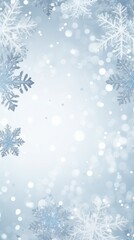 Fototapeta na wymiar A white background with sparkling snowflakes