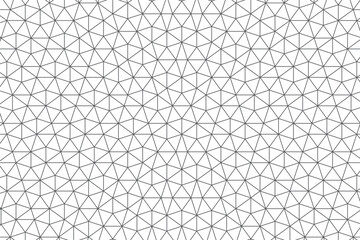 Penrose Mosaic Based Wallpaper with Outlined Repeating Pentagon Shape Pattern as Background Template - Dark Lines on White Backdrop - Flat Graphic Design