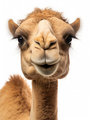 Fototapeta premium Camel Studio Shot Isolated on Clear White Background, Generative AI