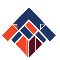 A logo with a square shape