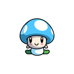 Fototapeta premium ai generated, layered, no background, baby mushroom, baby shower, invitation and other projects, png file