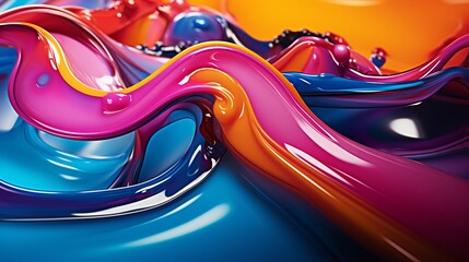 Liquid abstract colorful surface foundation