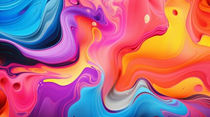 Liquid abstract colorful surface foundation