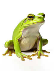 Frog Studio Shot Isolated on Clear White Background, Generative AI