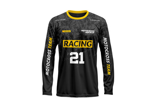 Motocross Jersey Mockup - Front View