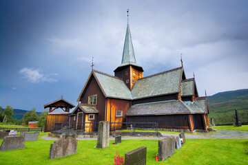 Fototapeta na wymiar Hedalen Stave Church, Norway