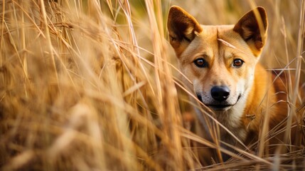 dingo dog leopard hidden predator photography grass national geographic style documentary wallpaper