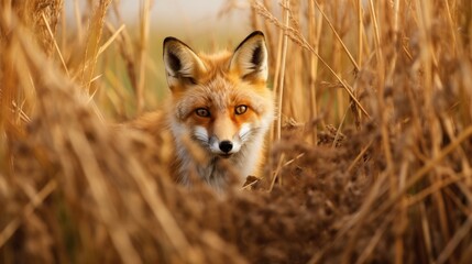 dutch fox hidden predator photography grass national geographic style 35mm wallpaper documentary