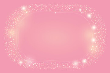 Delight in Festive pink background Birthday Adorned Glistening Sparkle Copy space for greeting text Holiday classic design It is girl Girls mood Invitation ornament Golden bright Holiday gift card 