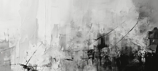 Monochromatic Abstract Art with Textured and Rugged Surface