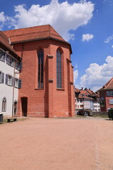 Fototapeta na wymiar Historisches Bauwerk in der Altstadt von Villingen, einem Stadtteil von Villingen-Schwenningen in Baden-Württemberg 