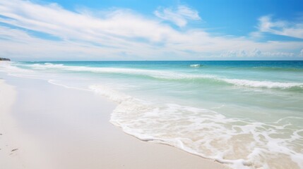 Abstract Coastal Wall with Grunge Texture and Ice Blue Water Pattern on Anna Maria Island in Winter