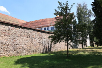 Historisches Bauwerk in der Altstadt von Villingen, einem Stadtteil von Villingen-Schwenningen in Baden-Württemberg	