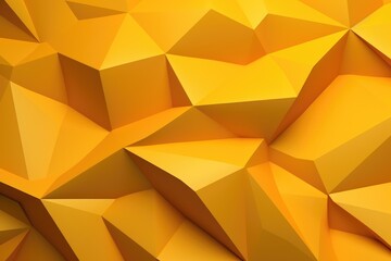 Abstract bright yellow geometric background with 3D effect