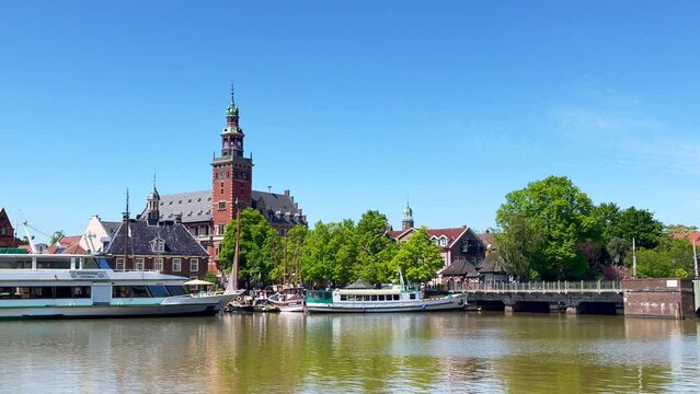 Hafen von Leer, Ostfriesland, Deutschland 