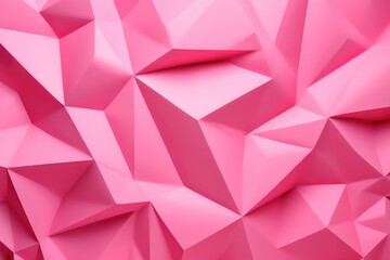 Obraz premium Abstract pink geometric background with 3D effect