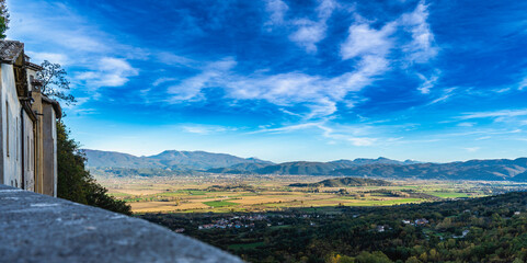 Panorama of the valley at sunset on my beautifull place