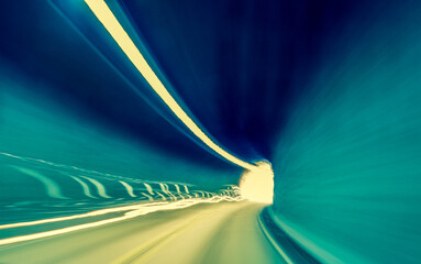Abstract of CarDriving Through Tunnel