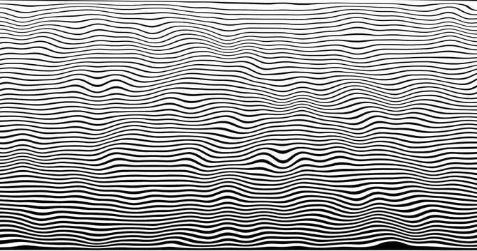 futuristic tech motion dynamic line waving loop. wave line pattern moving over blue background 4K background loop