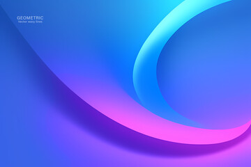 Minimal Abstarct Dynamic textured background design in 3D style with blue and purple colors. Vector illustration.