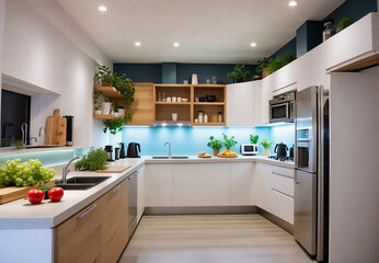 kitchen room, with all necessary appliances and furniture