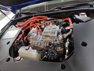 Hydrogen hybrid engine Toyota Mirai - obrazy, fototapety, plakaty