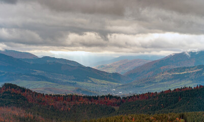 Fototapeta premium autumn landscape of the Carpathian mountains